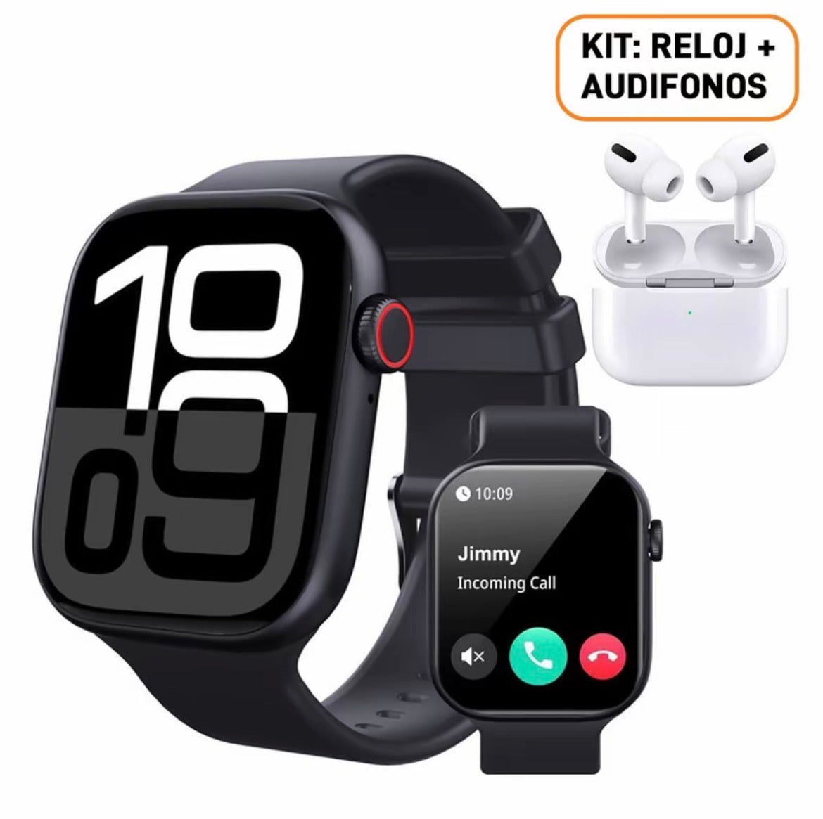 Conjunto de Reloj y Audífonos